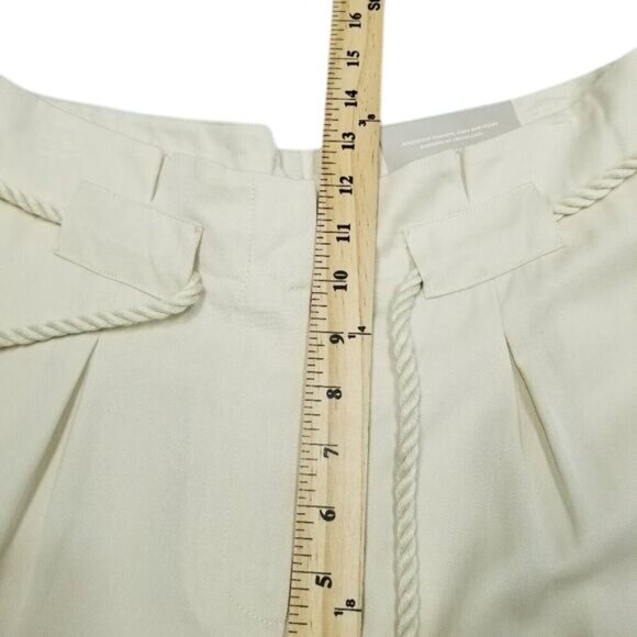 Chicos Womens Straight Leg Pants Size 6R / 0.5R Lyocell Blend Natural‎ Cream - Picture 8 of 11